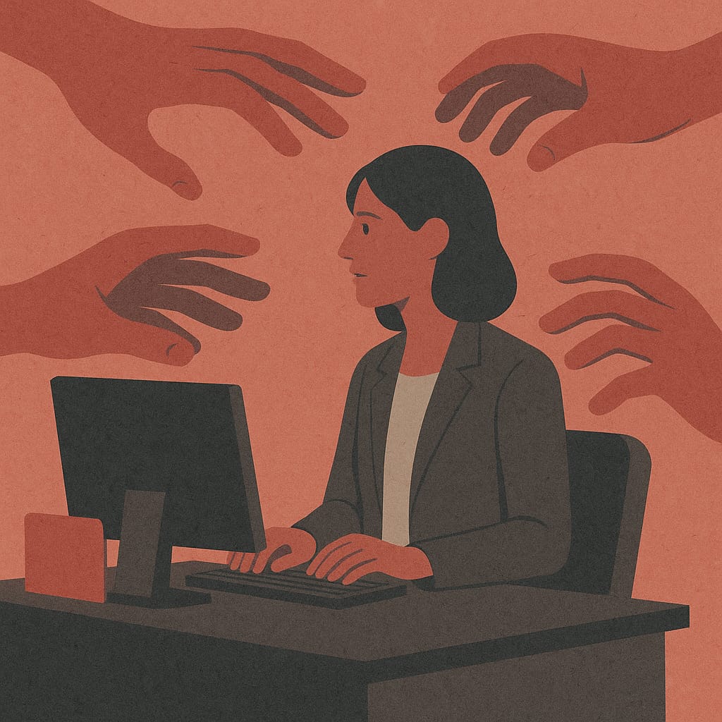 La violencia empieza en los escritorios